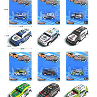 HKM-337491 Diecast 1:64 Scale Pull Back Race Car Model - Alloy & Plastic Toy Vehicle Collection
