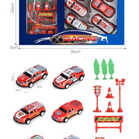 HKM-337491 Diecast 1:64 Scale Pull Back Race Car Model - Alloy & Plastic Toy Vehicle Collection