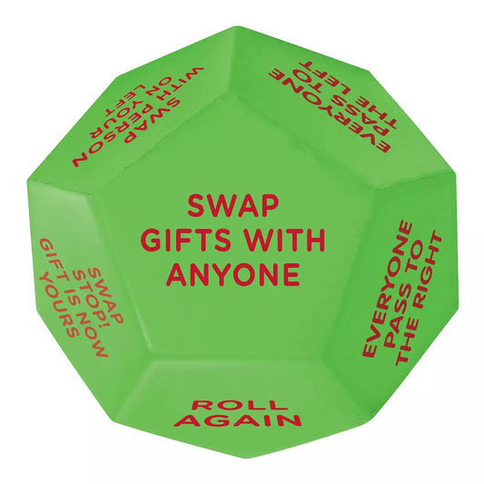 HKM-337491 Santa Claus Gift Exchange Dice for Holiday Celebrations and Occasions