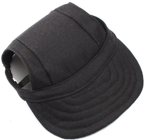 HKM-337555 Camouflage Canvas Dog Baseball Cap - Sun Protection Hat for Outdoor Activities