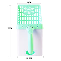 HKM-337619 Integrated Cat Litter Scoop Set - Durable ABS + PP Resin, Multiple Colors available