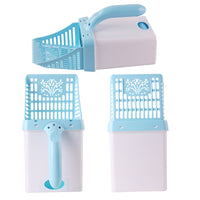 HKM-337619 Integrated Cat Litter Scoop Set - Durable ABS + PP Resin, Multiple Colors available