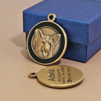 HKM-337683 Custom Metal Anti-Lost Dog Tag for Pets with Engraved Lettering