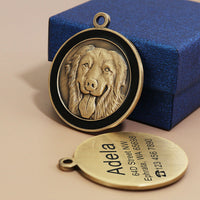 HKM-337683 Custom Metal Anti-Lost Dog Tag for Pets with Engraved Lettering