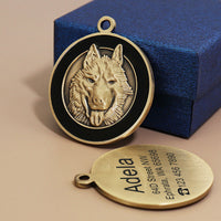 HKM-337683 Custom Metal Anti-Lost Dog Tag for Pets with Engraved Lettering