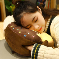 HKM-337747 Cozy Cotton Nap Pillow for Kids - Fun Food Designs, 35x30x10cm