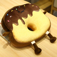 HKM-337747 Cozy Cotton Nap Pillow for Kids - Fun Food Designs, 35x30x10cm