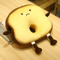 HKM-337747 Cozy Cotton Nap Pillow for Kids - Fun Food Designs, 35x30x10cm