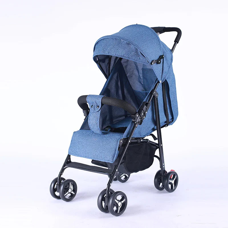 KTX-337875 3-in-1 Lightweight Baby Stroller with 5-Point Safety Belt, Foldable Design for Kids of All Ages