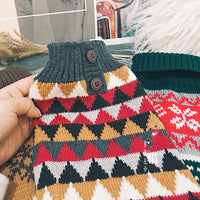 HKM-337939 Casual Snowflake Pattern Dog and Cat Sweater for Winter Wear