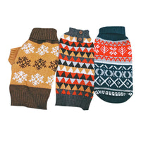 HKM-337939 Casual Snowflake Pattern Dog and Cat Sweater for Winter Wear