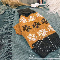HKM-337939 Casual Snowflake Pattern Dog and Cat Sweater for Winter Wear