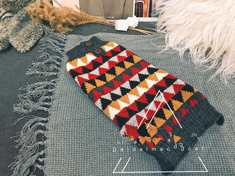 HKM-337939 Casual Snowflake Pattern Dog and Cat Sweater for Winter Wear