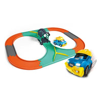 HKM-337939 Electric Speed Racing Track Car Set with Lights and Music for Kids - DIY Assembly Railway Toy
