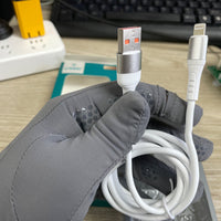 HKM-338067 1M White USB 3.0 Lightning Cable with 2.4A Charging Capability