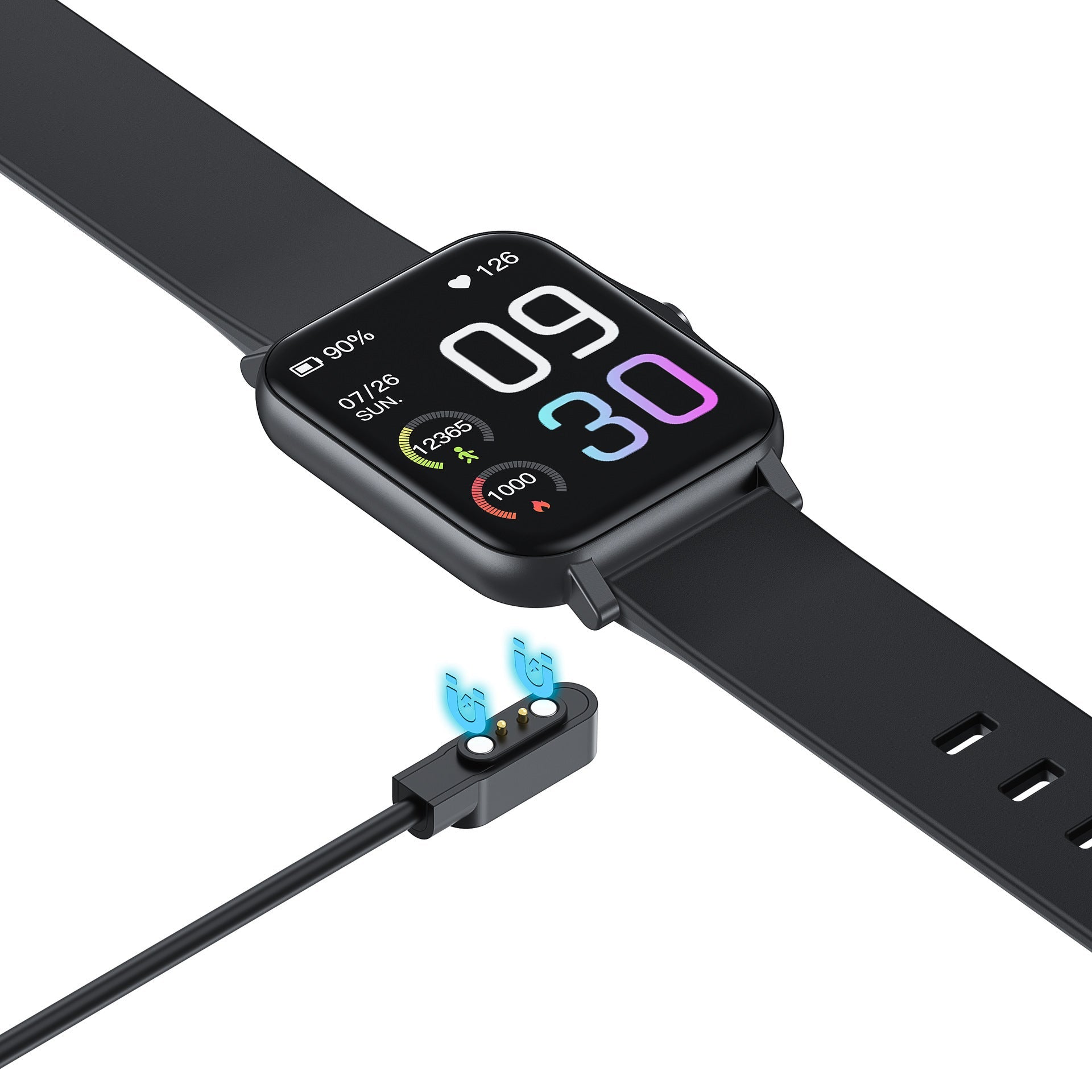 HKM-338195 Smart Watch with Waterproof Design, Heart Rate Monitor, Sleep Tracking, and Sports Features