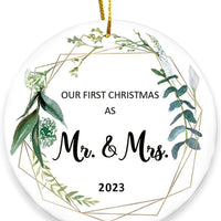 HKM-338451 Christmas Wooden Round Hanging Plaque Decoration - Various Designs for Holiday Parties