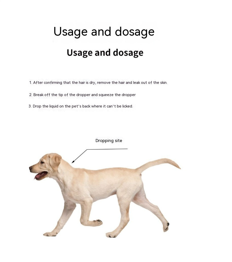 HKM-338515 Abamectin Drops for Pets - Flea & Pest Prevention for Cats and Dogs (3 Pieces)