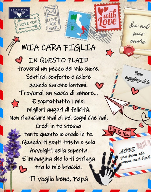 HKM-338515 Cartoon Envelope Letter Design Flannel Blanket - Cozy Coral Fleece for Autumn & Winter, Multiple Sizes Available