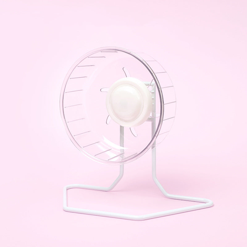 HKM-338515 Transparent Running Wheel for Hamsters, Golden Silk Bears, and Hedgehogs - Sizes Available: 16cm, 20cm, 24cm, 27cm