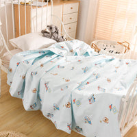 HKM-338835 Cotton Double-Layer Antibacterial Air Conditioning Quilt in Playful Designs