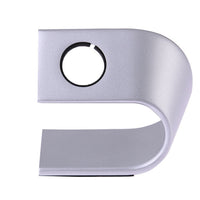 HKM-338899 Aluminum U-Shaped Charging Stand Compatible with Apple Watch Models 1-4 in Dark Gray and Silver
