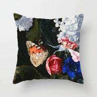 HKM-338899 Nordic Minimalist Corolla Red Rose Decorative Peach Skin Pillowcase