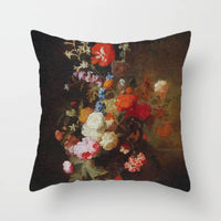 HKM-338899 Nordic Minimalist Corolla Red Rose Decorative Peach Skin Pillowcase