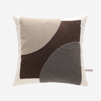 HKM-338963 Geometric Color Block Embroidery Pillow - Modern Minimalist Cushion for Living Room