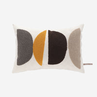HKM-338963 Geometric Color Block Embroidery Pillow - Modern Minimalist Cushion for Living Room