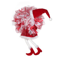 HKM-338963 Long Leg Elf Decorative Garland with Lights for Christmas Tree and Door Hanging