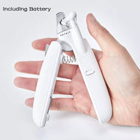 HKM-339027 LED Pet Nail Clipper with Built-in File and Safety Baffle for Easy and Precise Trimming