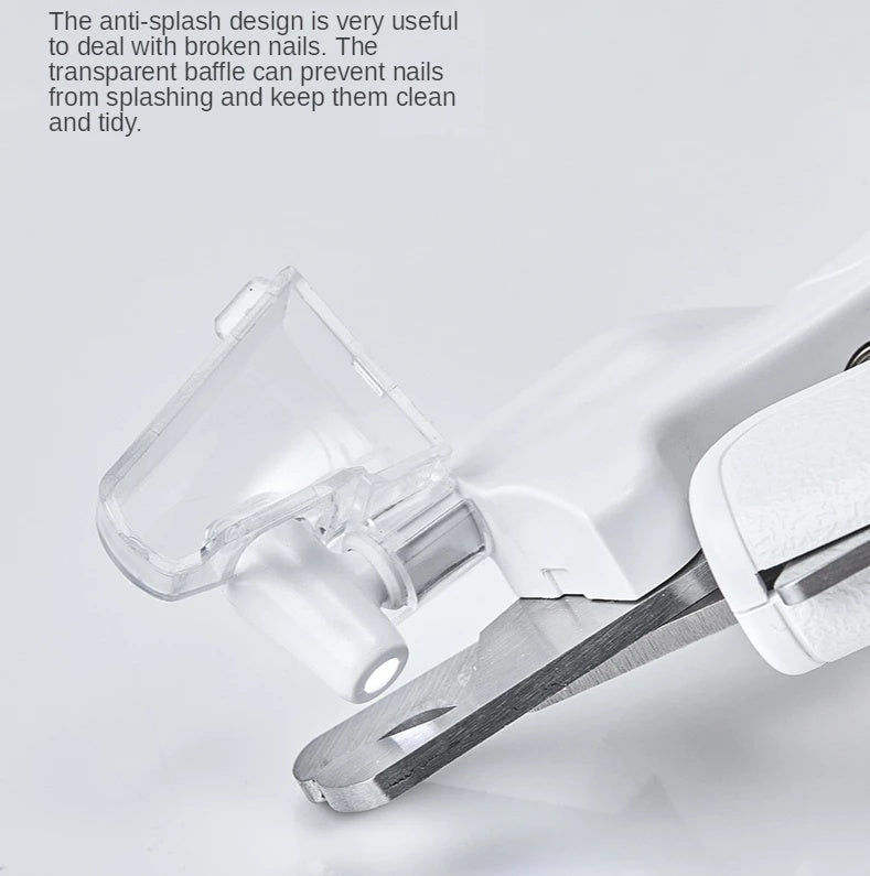 HKM-339027 LED Pet Nail Clipper with Built-in File and Safety Baffle for Easy and Precise Trimming