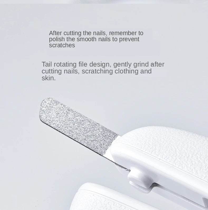 HKM-339027 LED Pet Nail Clipper with Built-in File and Safety Baffle for Easy and Precise Trimming