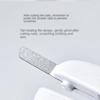 HKM-339027 LED Pet Nail Clipper with Built-in File and Safety Baffle for Easy and Precise Trimming