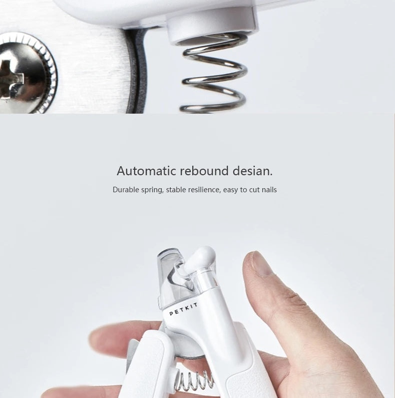HKM-339027 LED Pet Nail Clipper with Built-in File and Safety Baffle for Easy and Precise Trimming