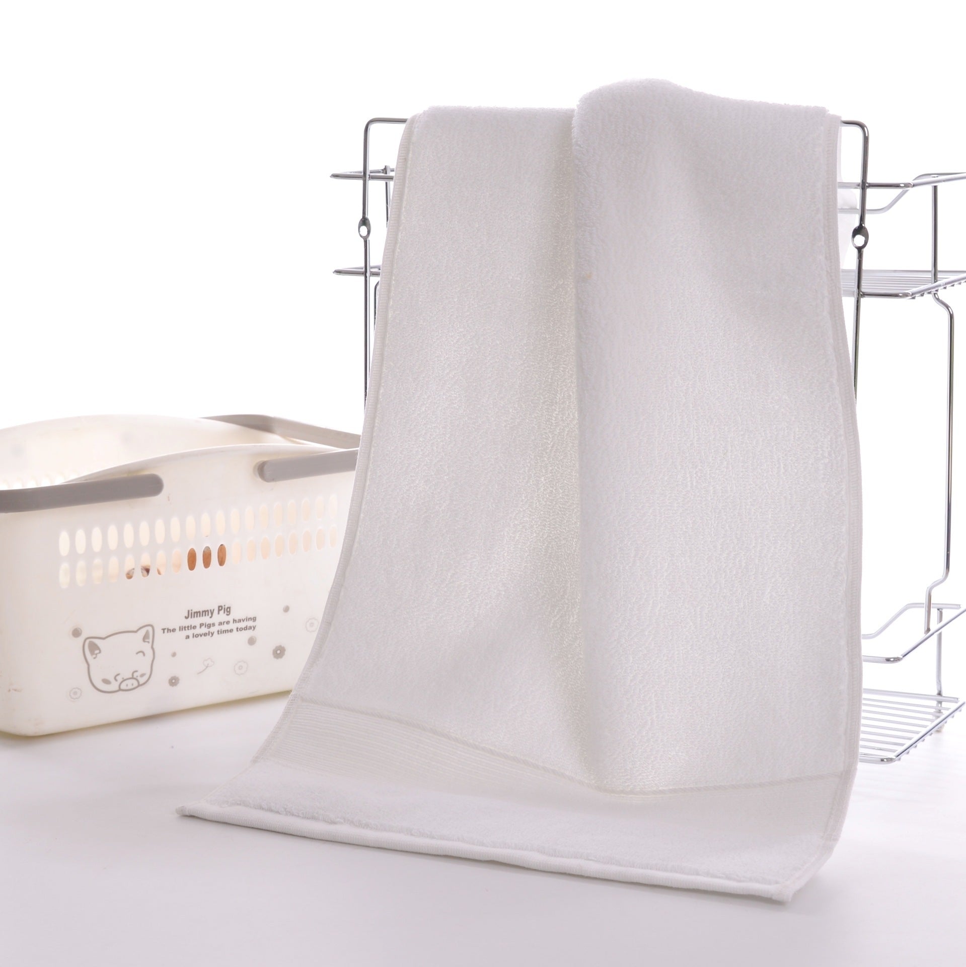 HKM-339411 Absorbent Cotton Towel – Quick Drying, Random Colors, 36 x 76 cm