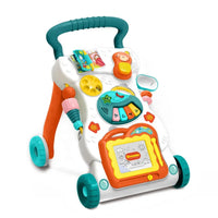 HKM-339475 Toddler Musical Activity Car Walker Toy for Early Learning and Supportive Mobility