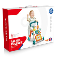 HKM-339475 Toddler Musical Activity Car Walker Toy for Early Learning and Supportive Mobility