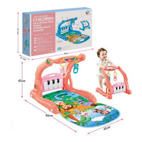 HKM-339475 Toddler Musical Activity Car Walker Toy for Early Learning and Supportive Mobility