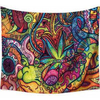 HKM-339539 Psychedelic Doodles Tapestry in Durable 100% Polyester Fabric