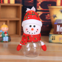HKM-339603 Cute Christmas Candy Jar with Festive Lids for Treats and Gifts