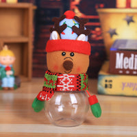 HKM-339603 Cute Christmas Candy Jar with Festive Lids for Treats and Gifts
