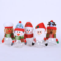 HKM-339603 Cute Christmas Candy Jar with Festive Lids for Treats and Gifts