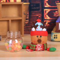 HKM-339603 Cute Christmas Candy Jar with Festive Lids for Treats and Gifts
