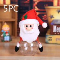 HKM-339603 Cute Christmas Candy Jar with Festive Lids for Treats and Gifts