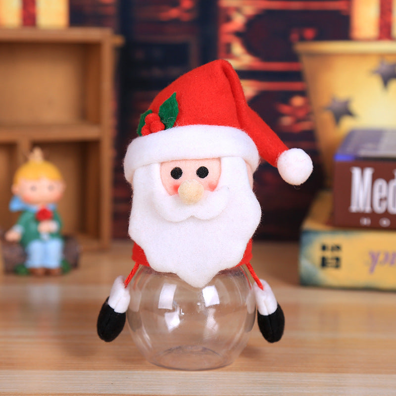 HKM-339603 Cute Christmas Candy Jar with Festive Lids for Treats and Gifts
