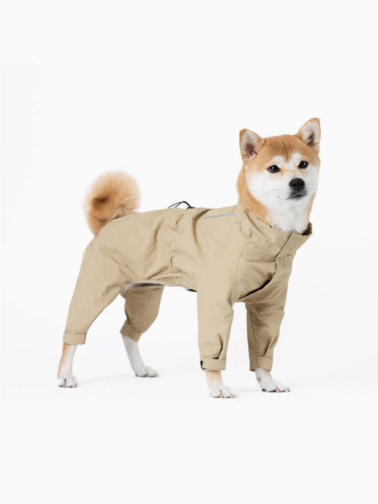 HKM-339603 Waterproof and Windproof Polyester Rush Suit in Off-White Moss Green