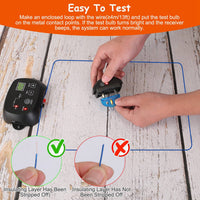 HKM-339667 Rechargeable Dog Containment System with 100 Adjustable Levels, IPX7 Waterproof Receiver for Safe Boundary Training