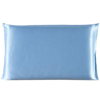 HKM-339667 Satin Ice Silk Pillowcase in Multiple Colors for Single Pillow, Soft Polyester & Mulberry Silk Blend